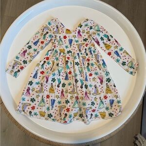 Disney Floral and Character Print Dress